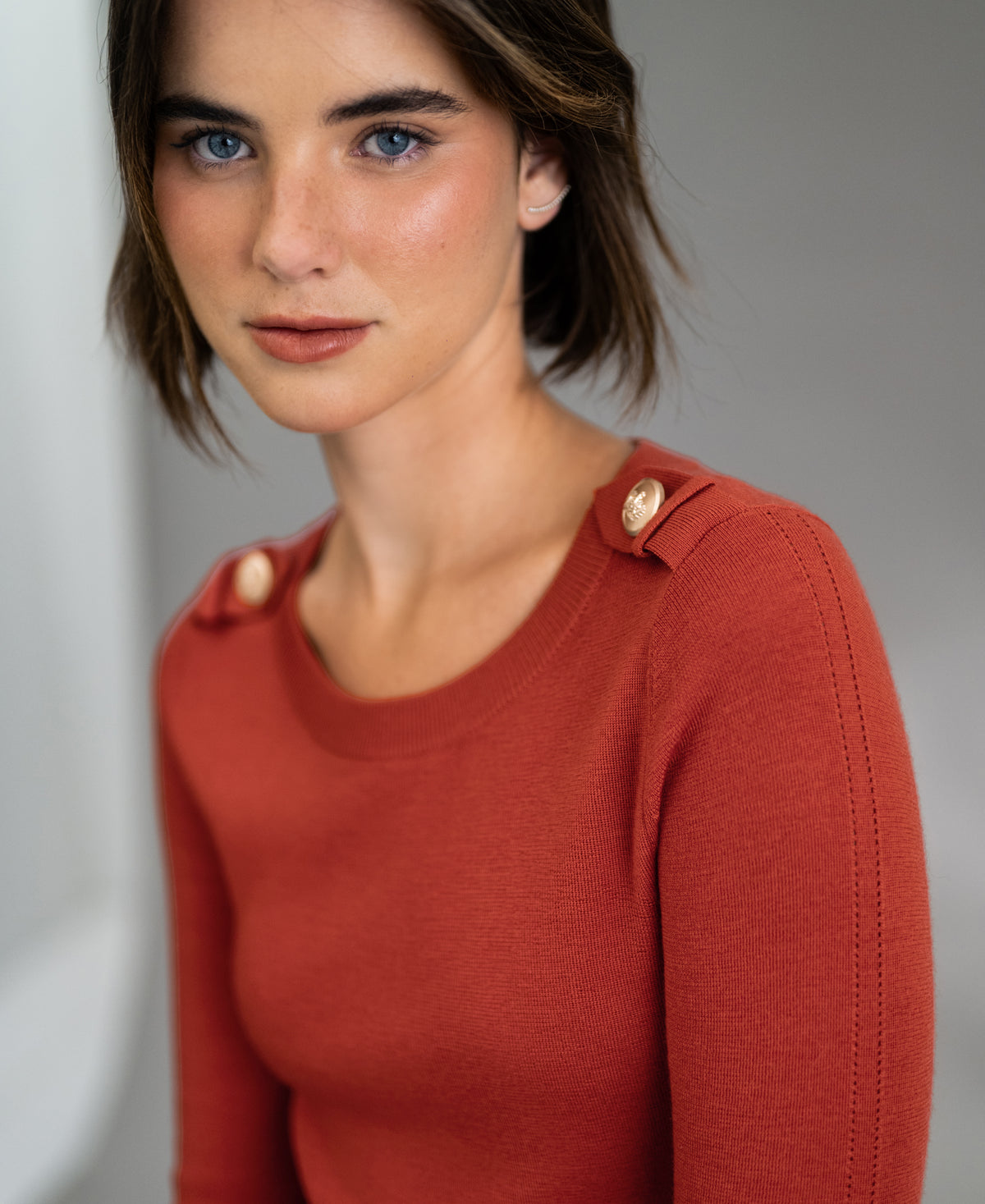 Merino sweater LE CESAR Chili