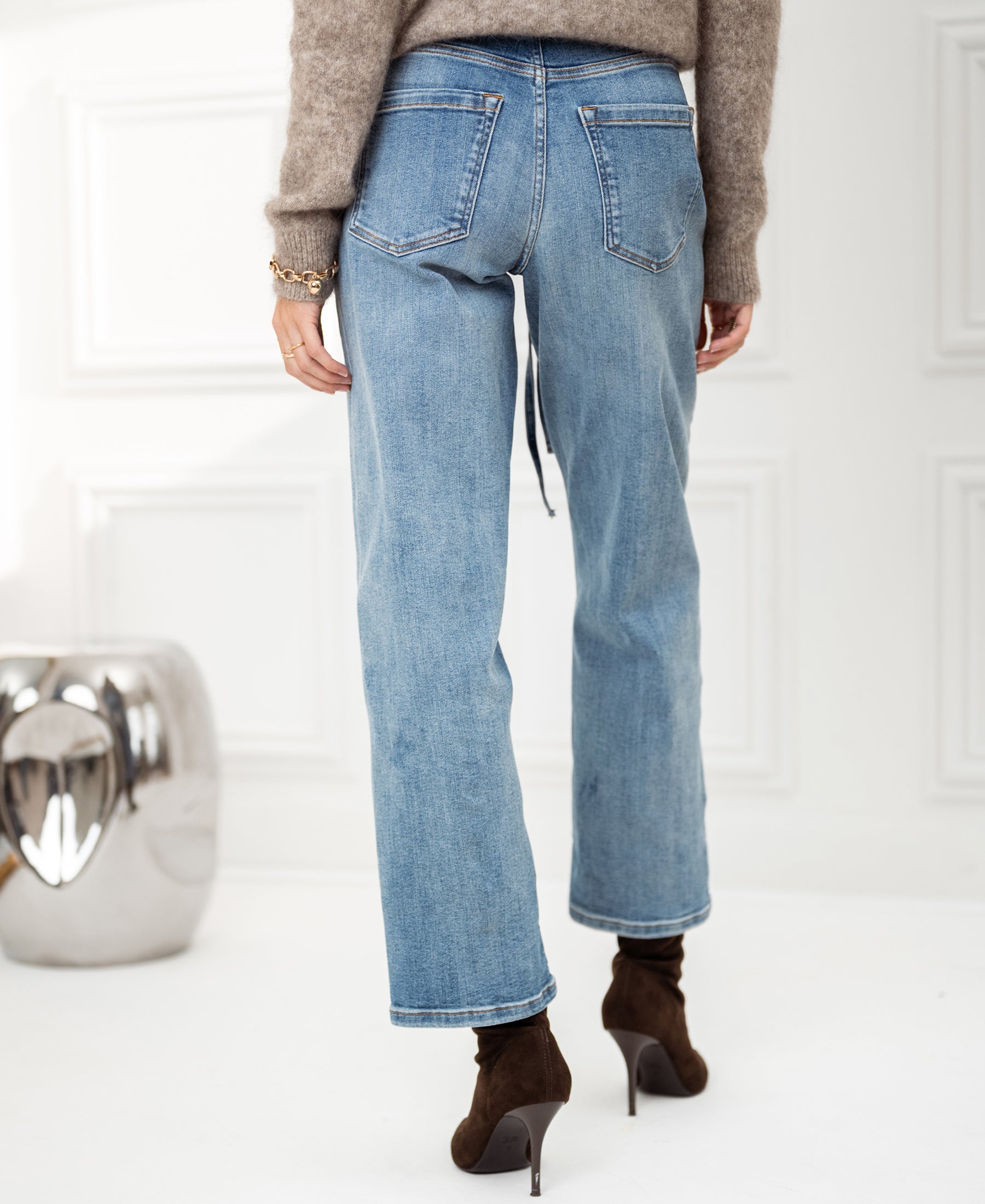 Cropped Jeans LE DEAN Light stone