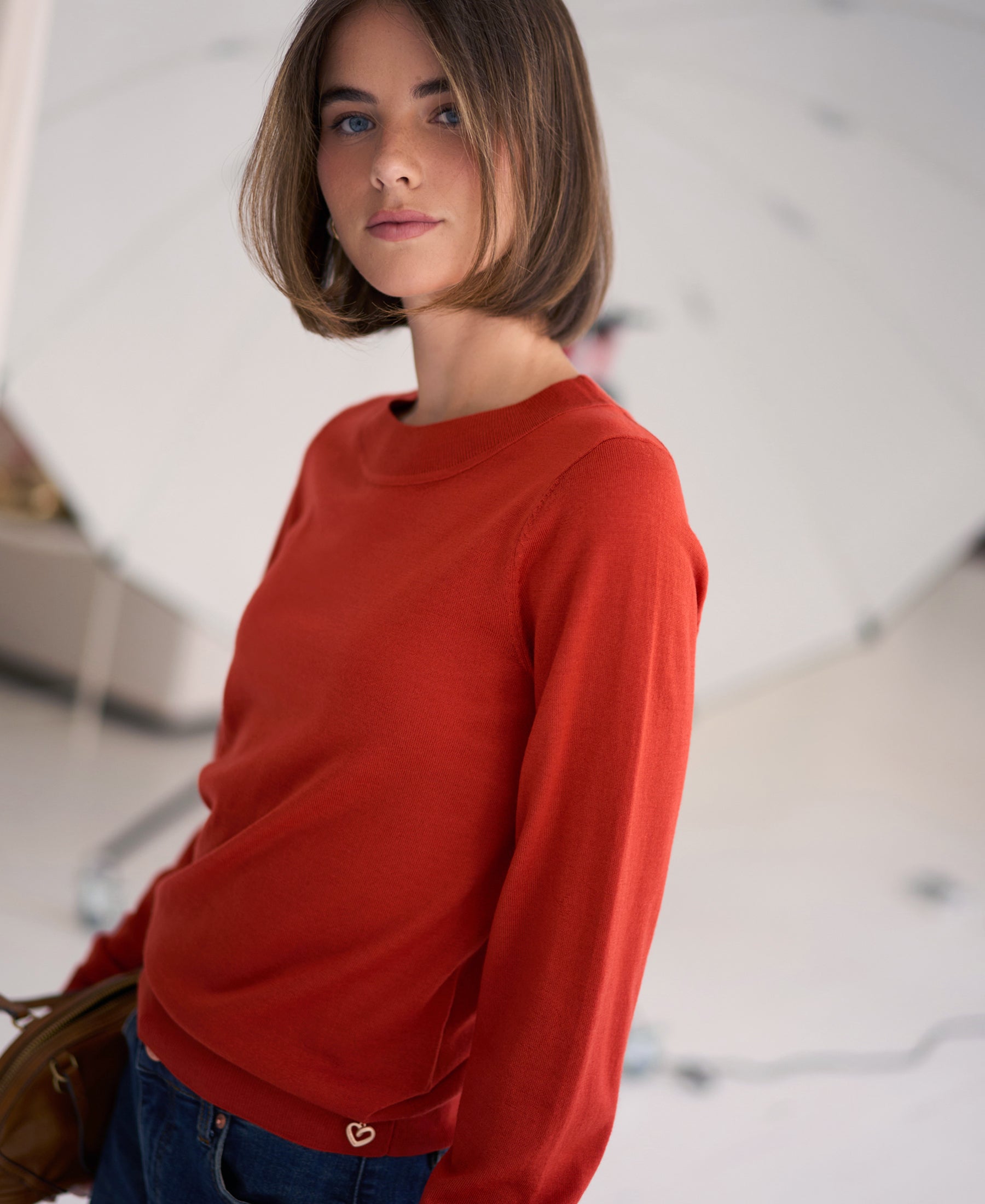 Merino-Pullover LA GIGI Cayenne