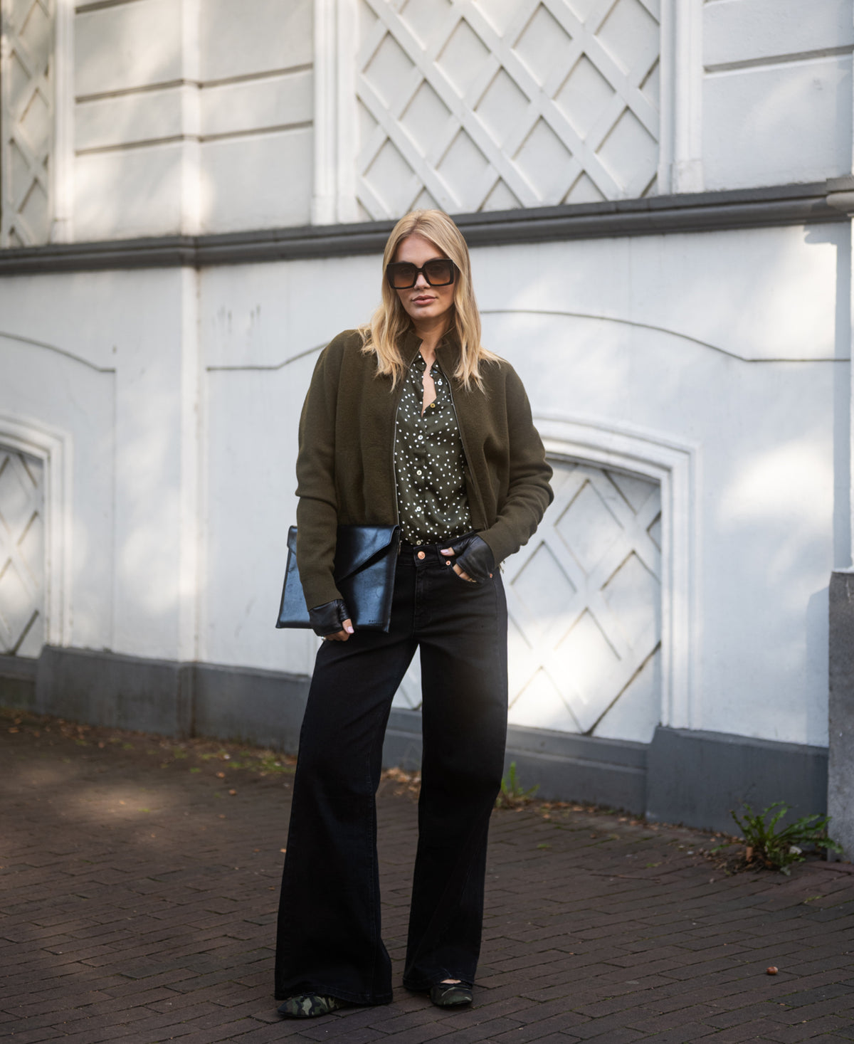 Merino-Bomberjacke LA MILA Army