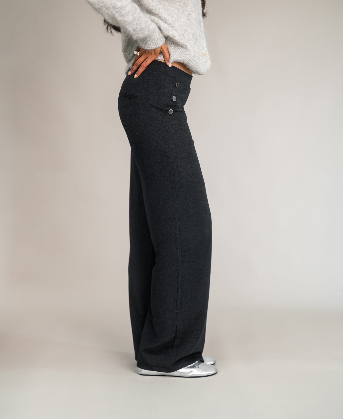 Travel trousers LA NOAN Deluxe Grey Melange