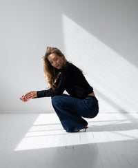 Jeans mit weitem Bein LE SPICE Rinsewash