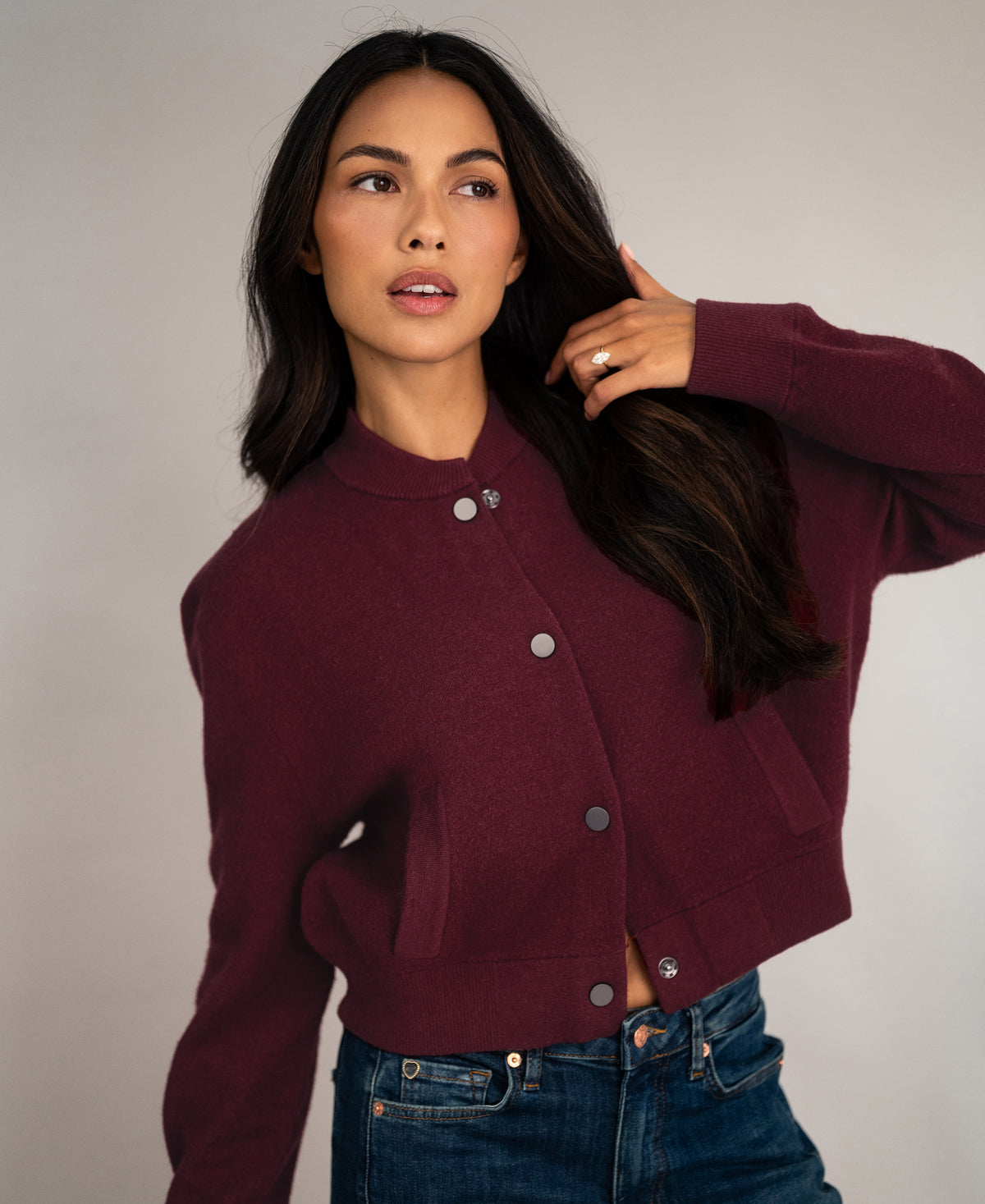 Bomber Jacket LA BOMBA Dark Red