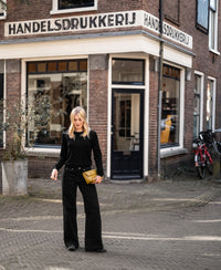 Argyle-Merinopullover LA CAPUCINE Schwarz