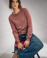 Argyle merinotrui LA CAPUCINE Dusty Pink