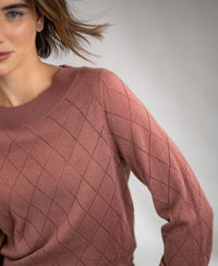 Argyle merinotrui LA CAPUCINE Dusty Pink
