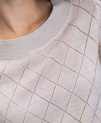 Argyle merinotrui LA CAPUCINE Beige