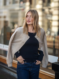 Merinopullover LE CESAR Dunkelblau