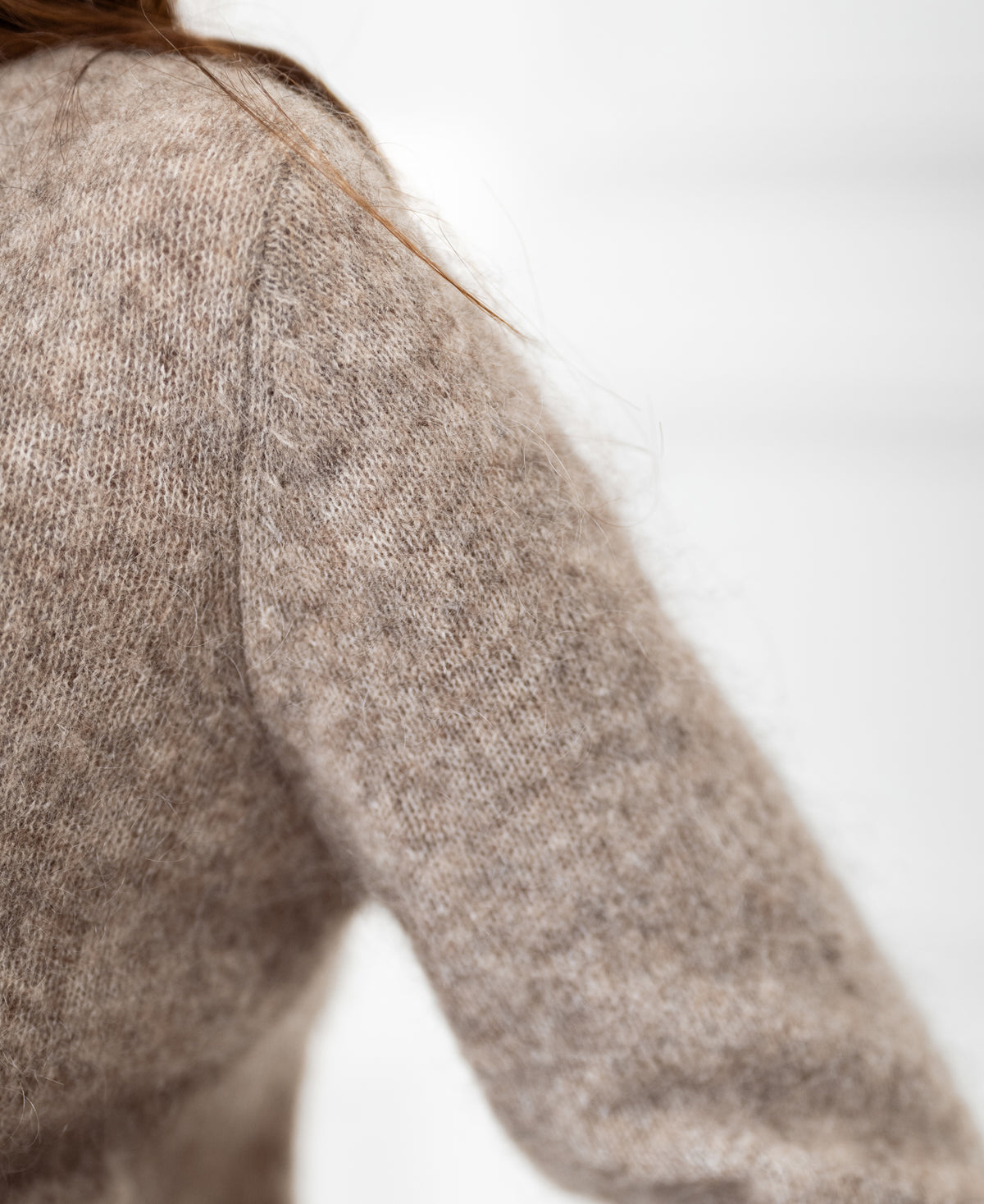 Soft Mohair Cardigan LA ELOIS Sand