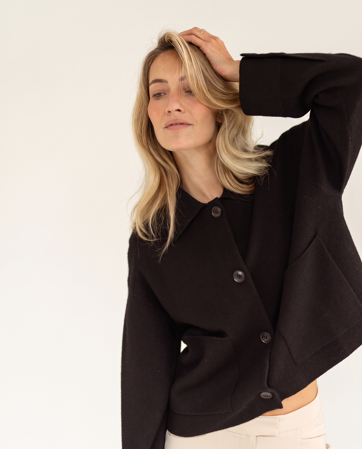 Wolljacke LA FAYE Pure Choco