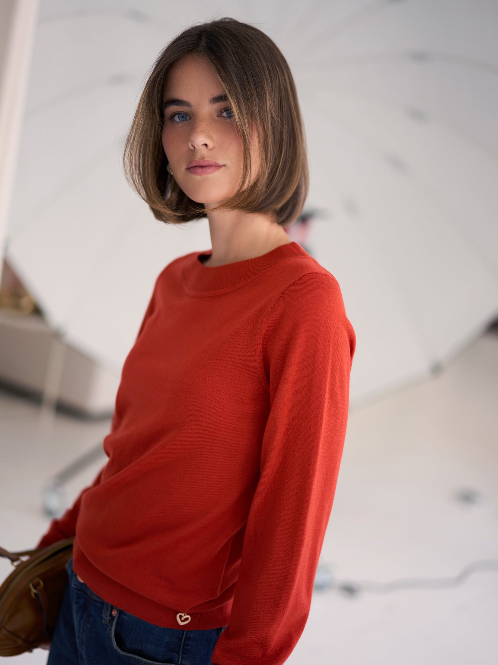 Merino-Pullover LA GIGI Cayenne