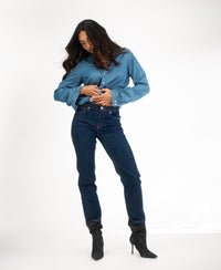 Cropped jeans LE GUY Rinsewash
