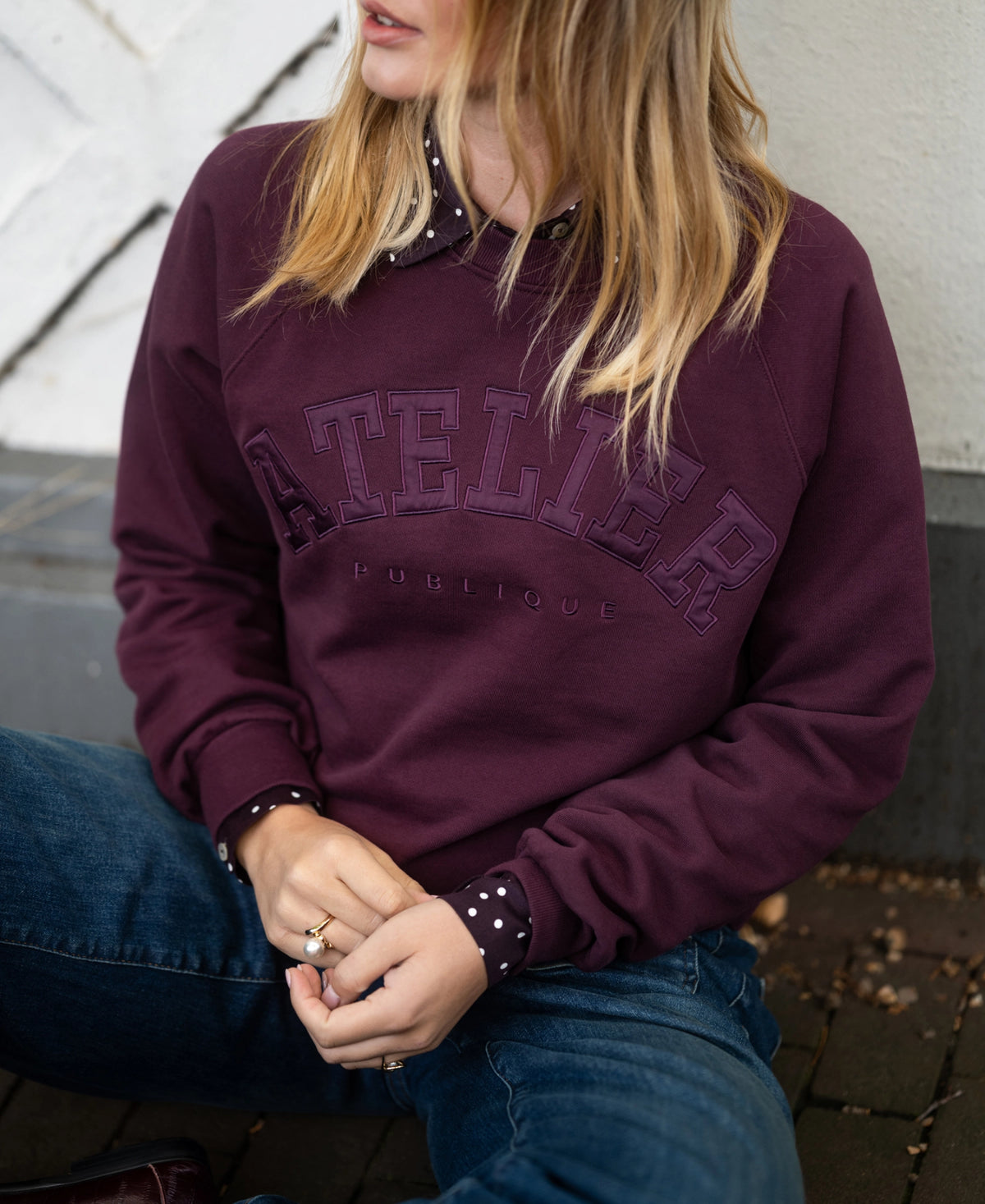 Pullover LA HARPER Bordeaux – Atelier