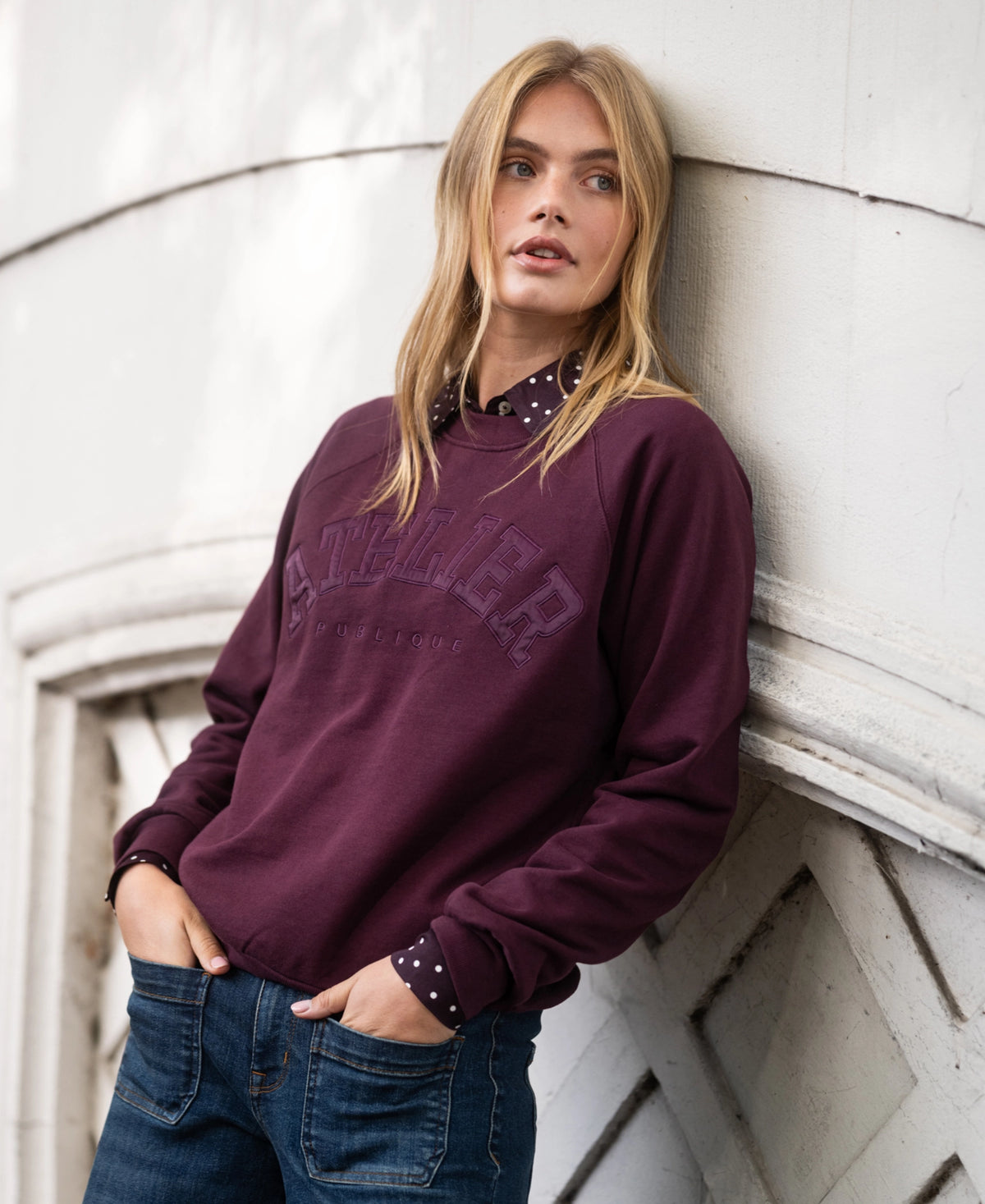 Pullover LA HARPER Bordeaux – Atelier