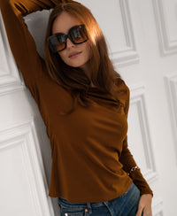 Luxe T-shirt lange mouw LA JANE Havana