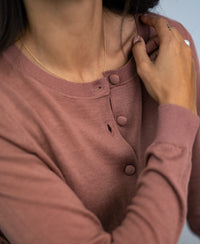 Merino Cardigan LA JULIETTE Dusty Pink