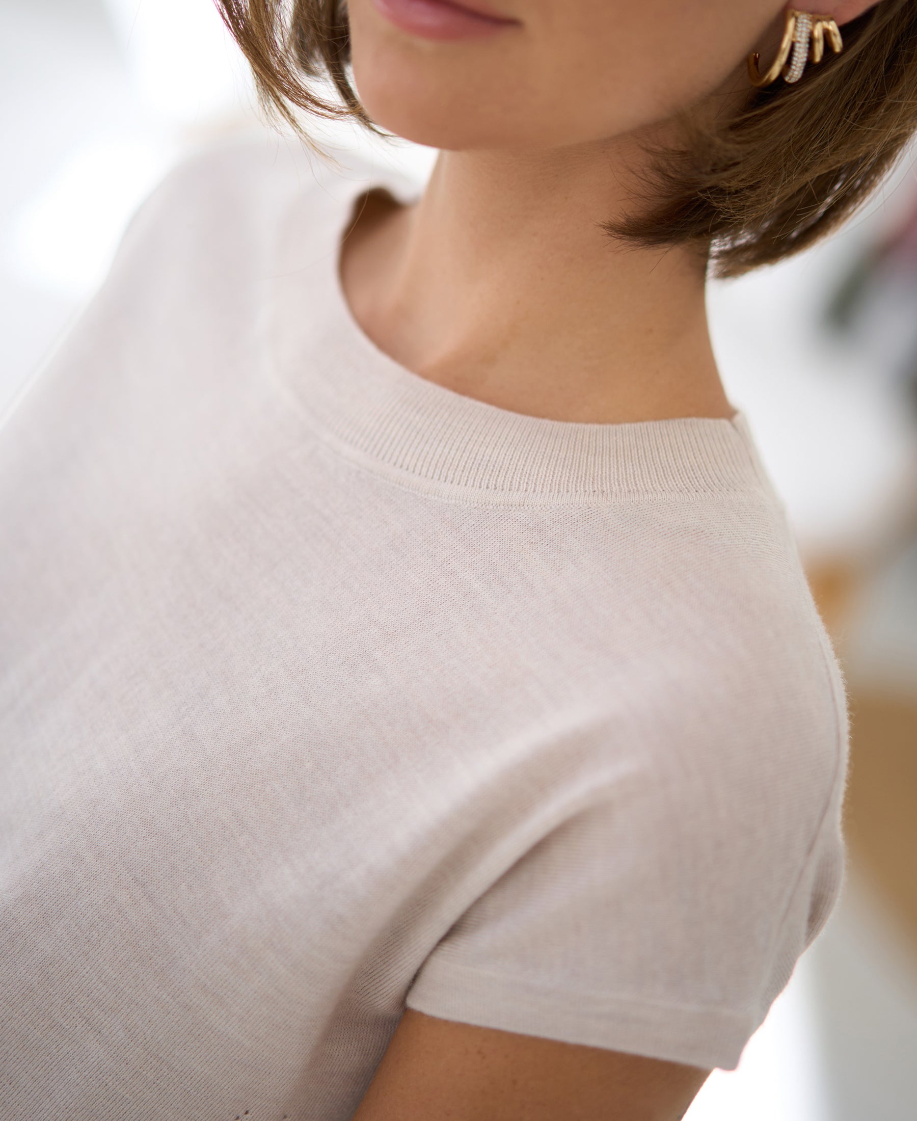 Merino Top LE LOUIS Beige
