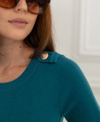 Merino sweater LE MAJOR Deep Sea