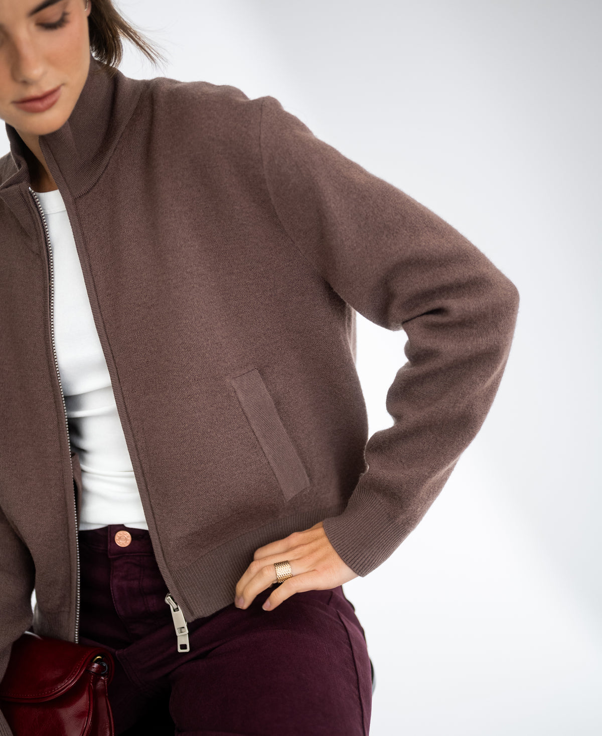 Merino bomber jacket LA MILA Innuendo