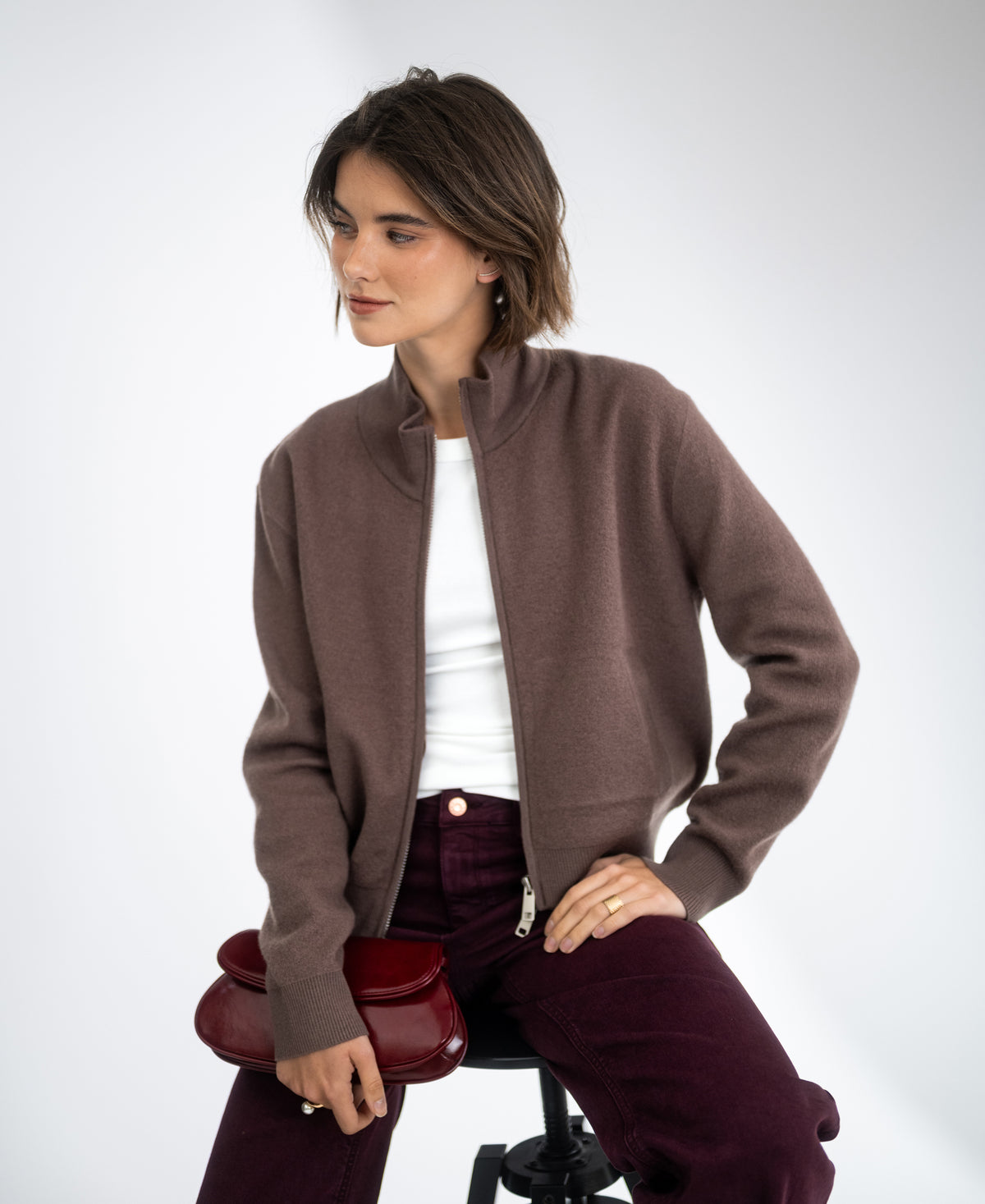 Merino bomber jacket LA MILA Innuendo