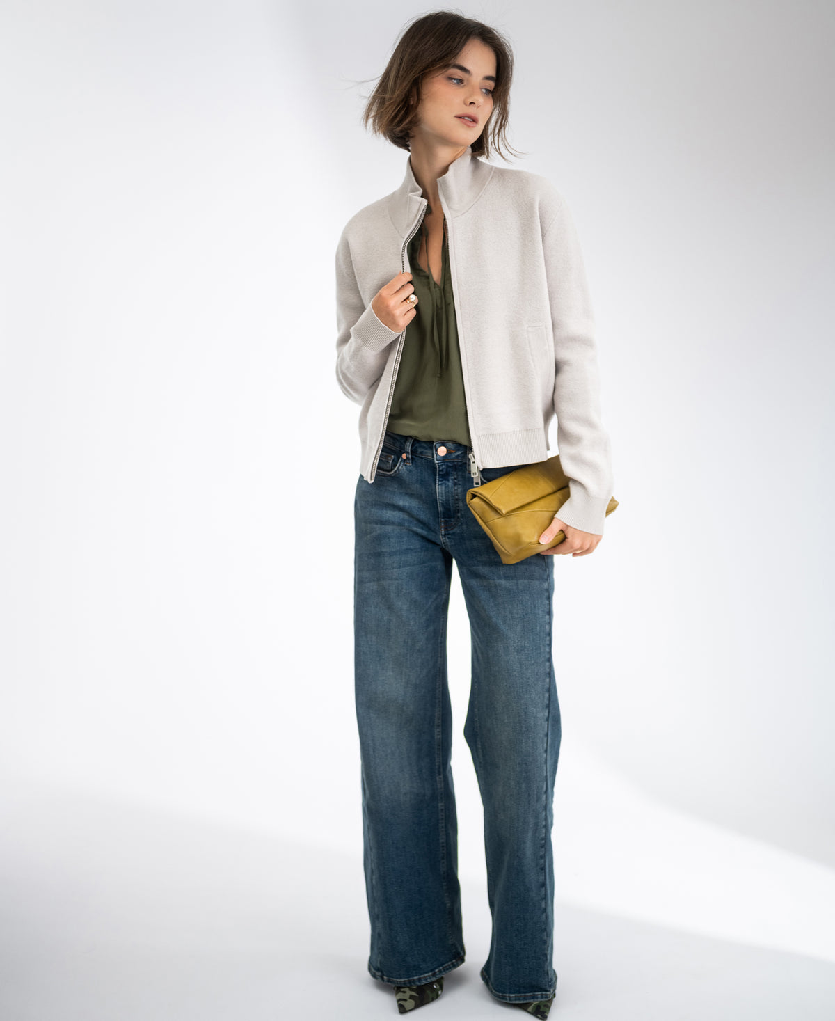 Merino bomber jacket LA MILA Beige