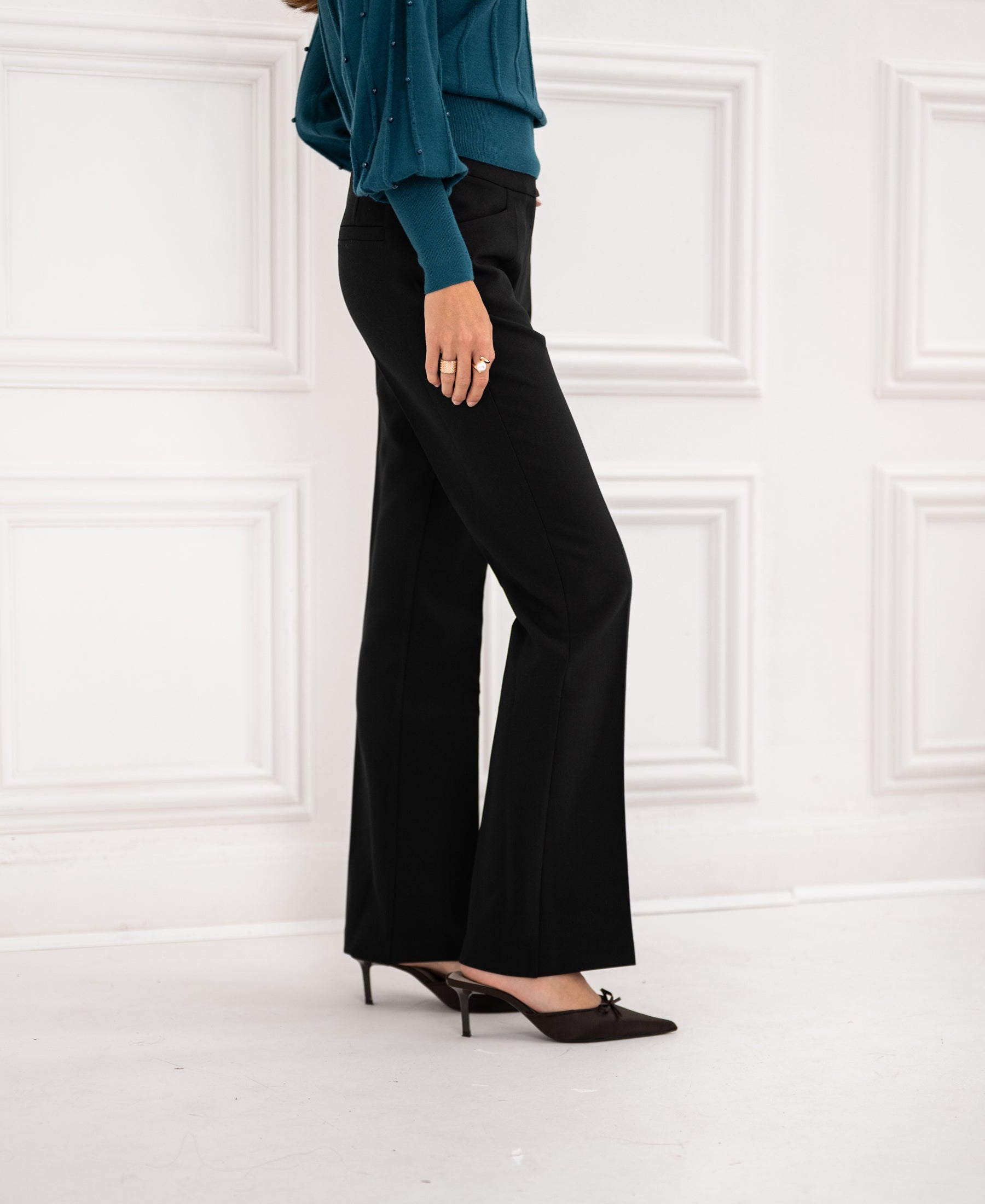 Flared trousers LE QUARTIER Black
