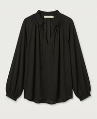 Bluse mit Bindebändern LA SOLENE Schwarz