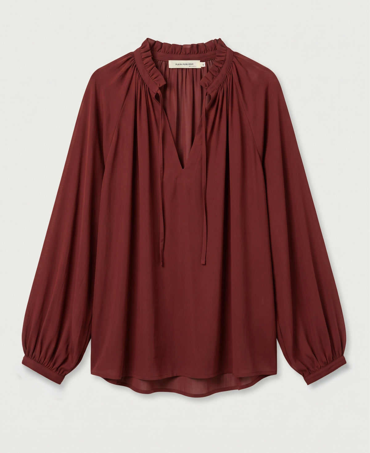 Blouse met strikkoordjes LA SOLENE Henna