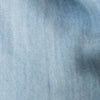 Close-up of bleached wide leg jeans, featuring faint vertical lines and subtle shading.