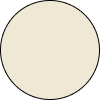 Solid beige circle with black outline.