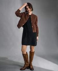 Kleid aus Merinowolle LA TWIGGY Anthrazit
