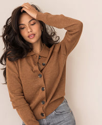 Strickjacke mit Polokragen LES VINGT Chai Tee