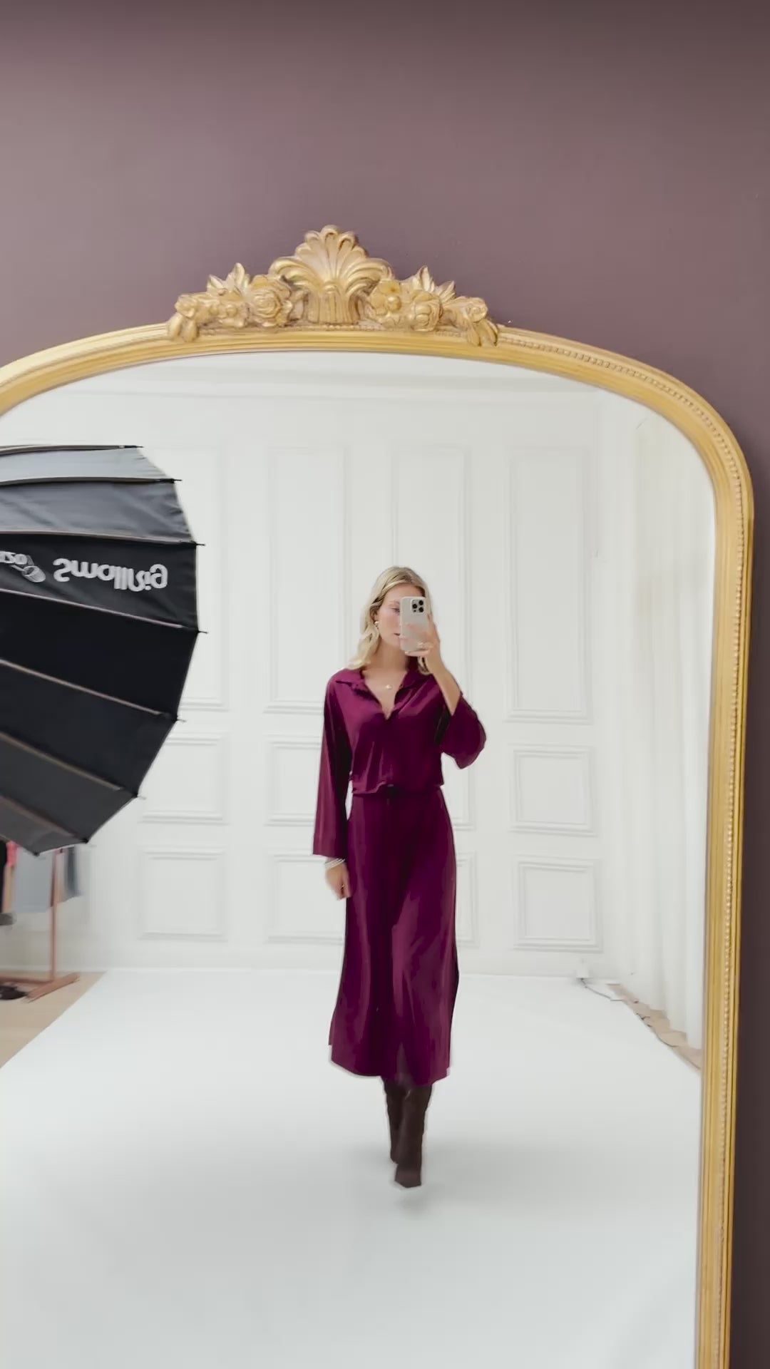 Button-up dress LE RAPHAEL Bordeaux