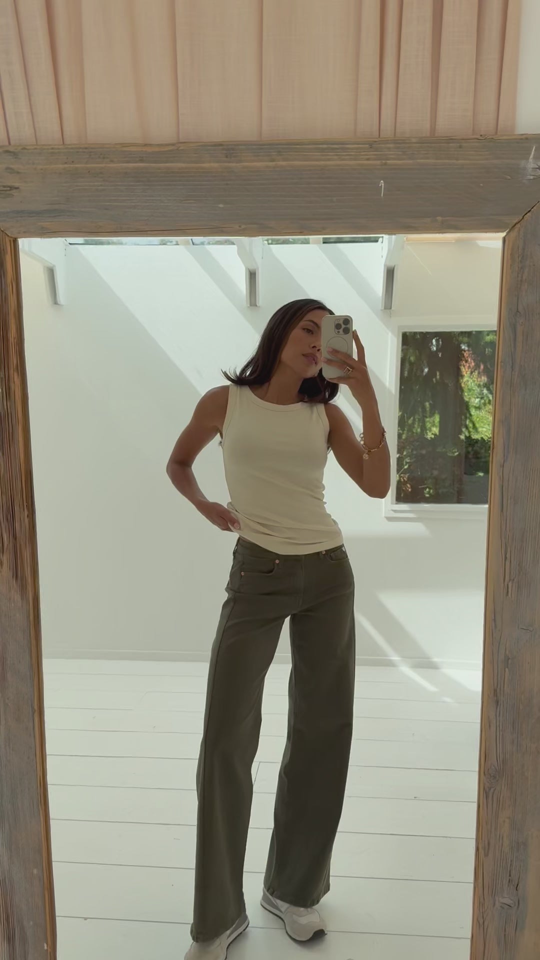 Jeans mit weitem Bein LE SPICE Army