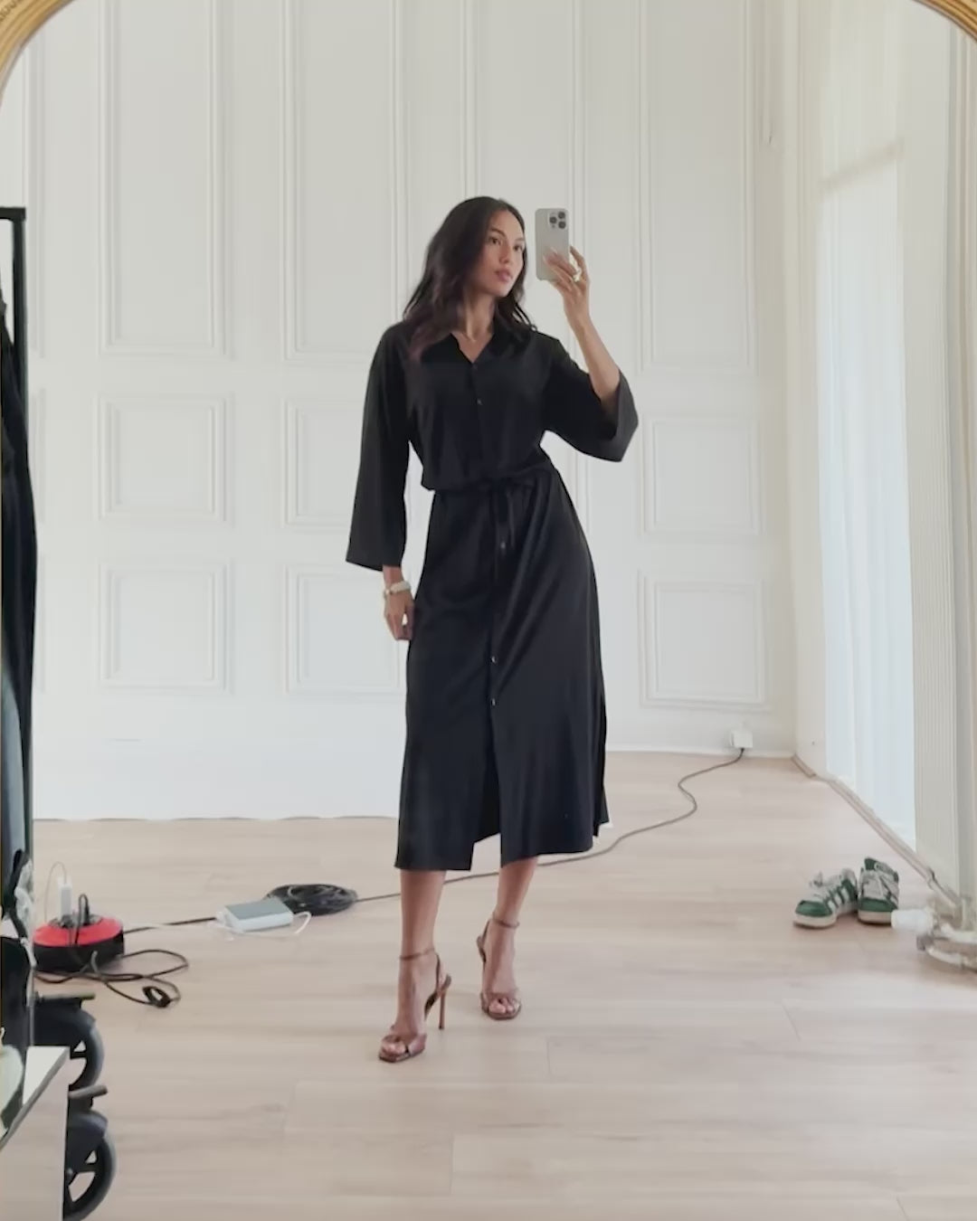 Button-up dress LE RAPHAEL Black