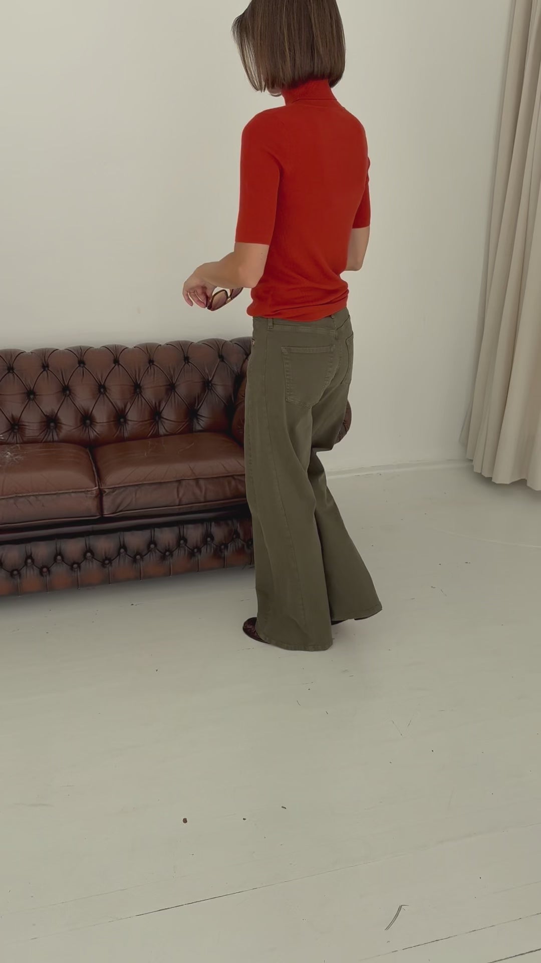 Short-Sleeve Turtleneck LE FRANCOIS Chili
