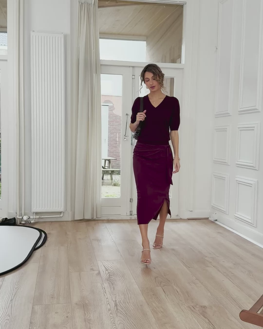 Travel skirt LE MAEL Wine